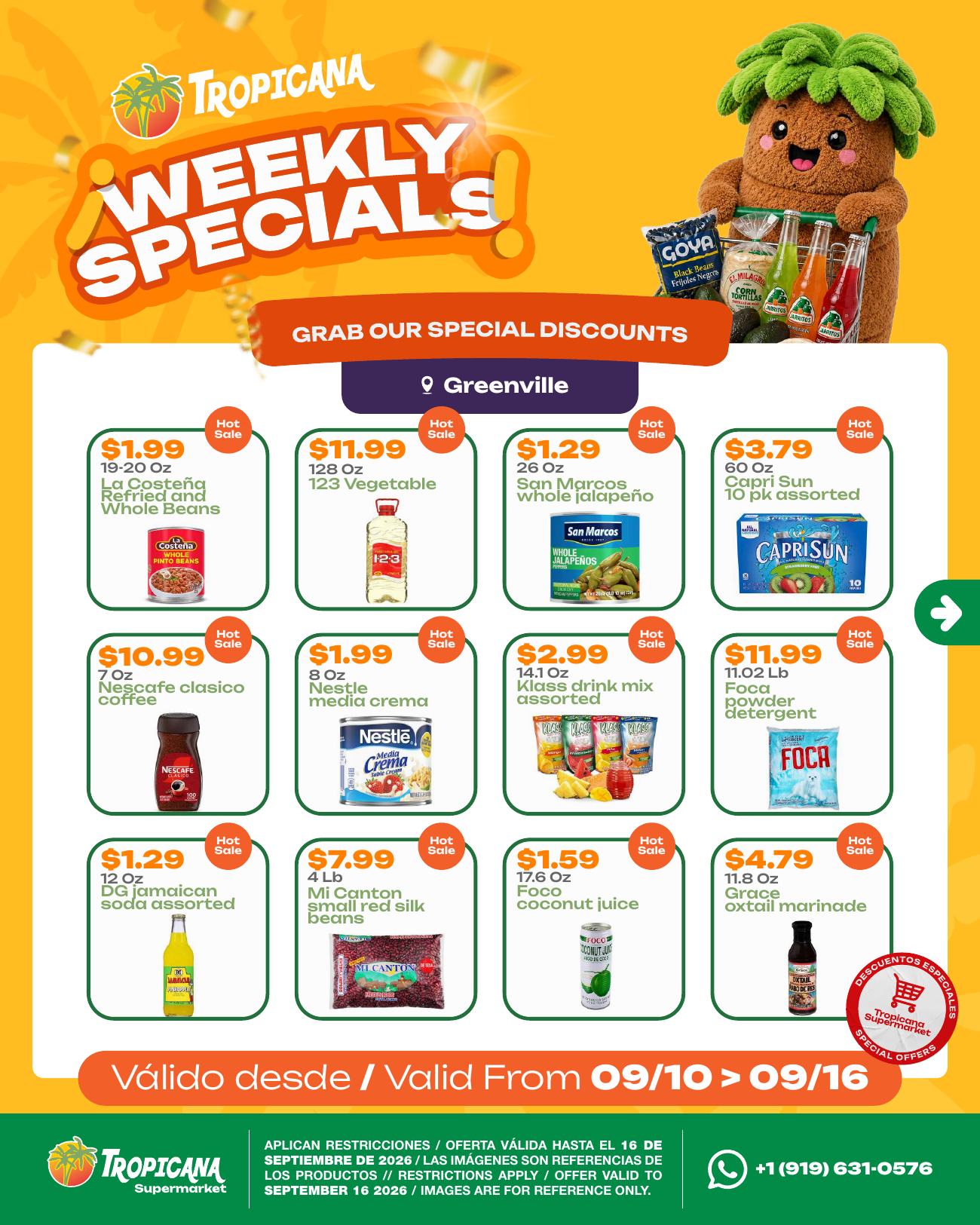 Greenville weekly specials, page 1 of 4